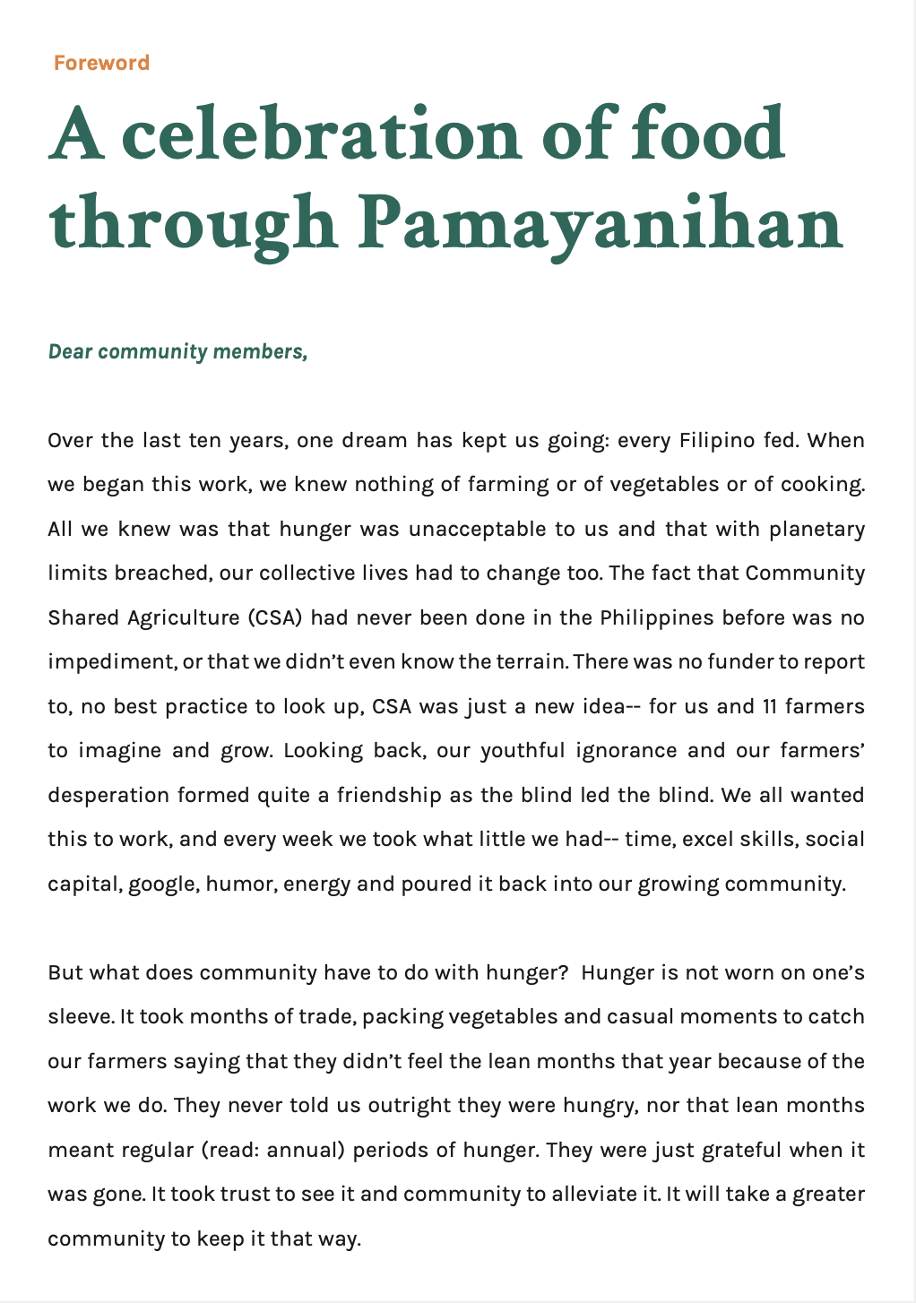 Pamayanihan Cookbook (Free Download!) - Good Food Community